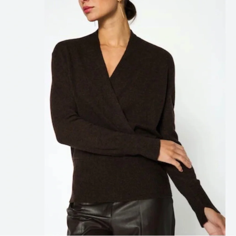 Brochu Walker Phinneas Wrap Cashmere Sweater - Picture 10 of 16